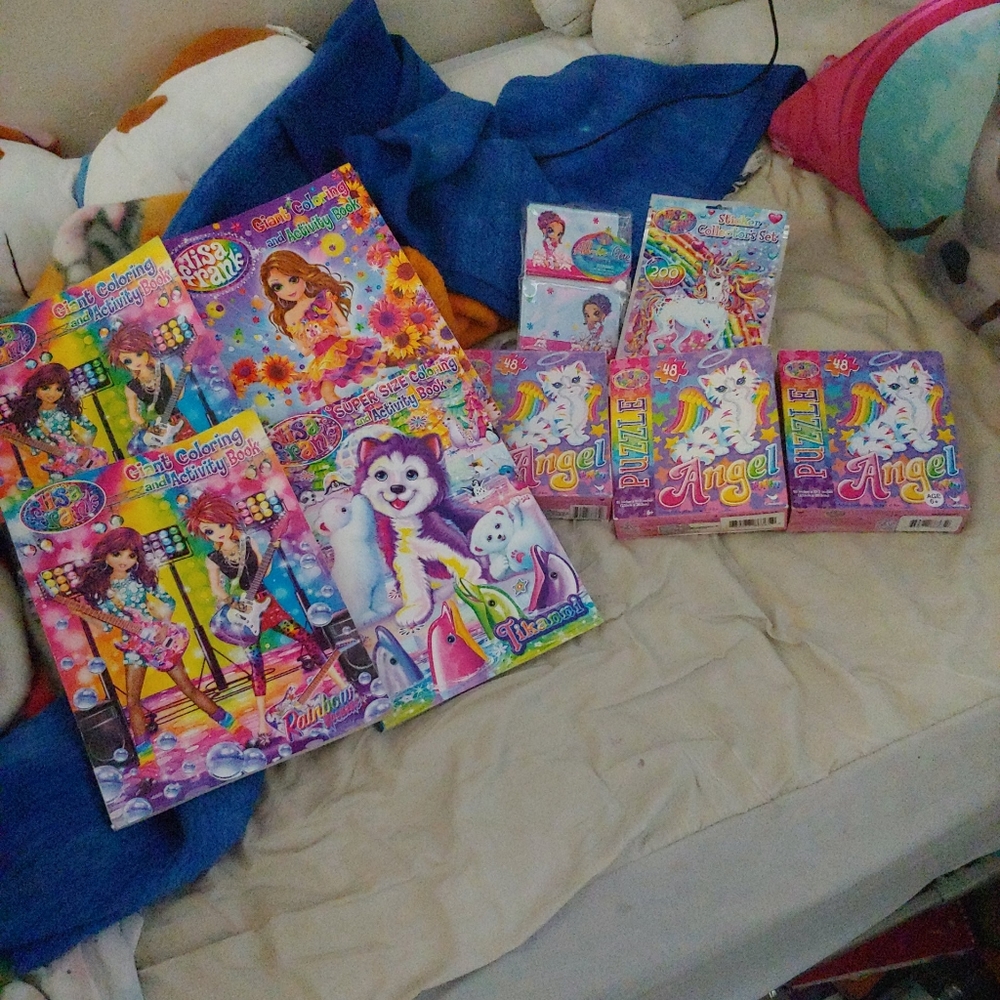 Lisa Frank items.